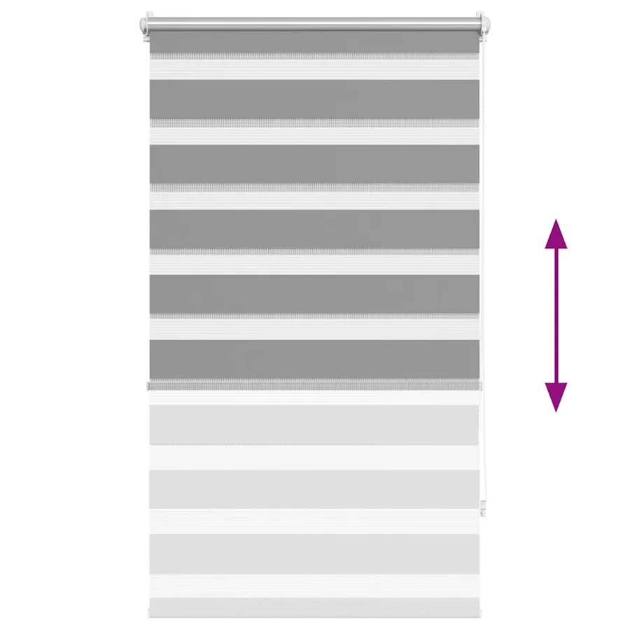 Store vénitien Zebra 90,9 x 150 cm, largeur du tissu 86,7 cm, gris - 5