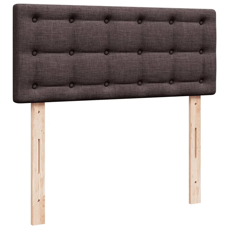 Sommier à lattes de lit avec matelas Marron foncé 120x200 cm - 7