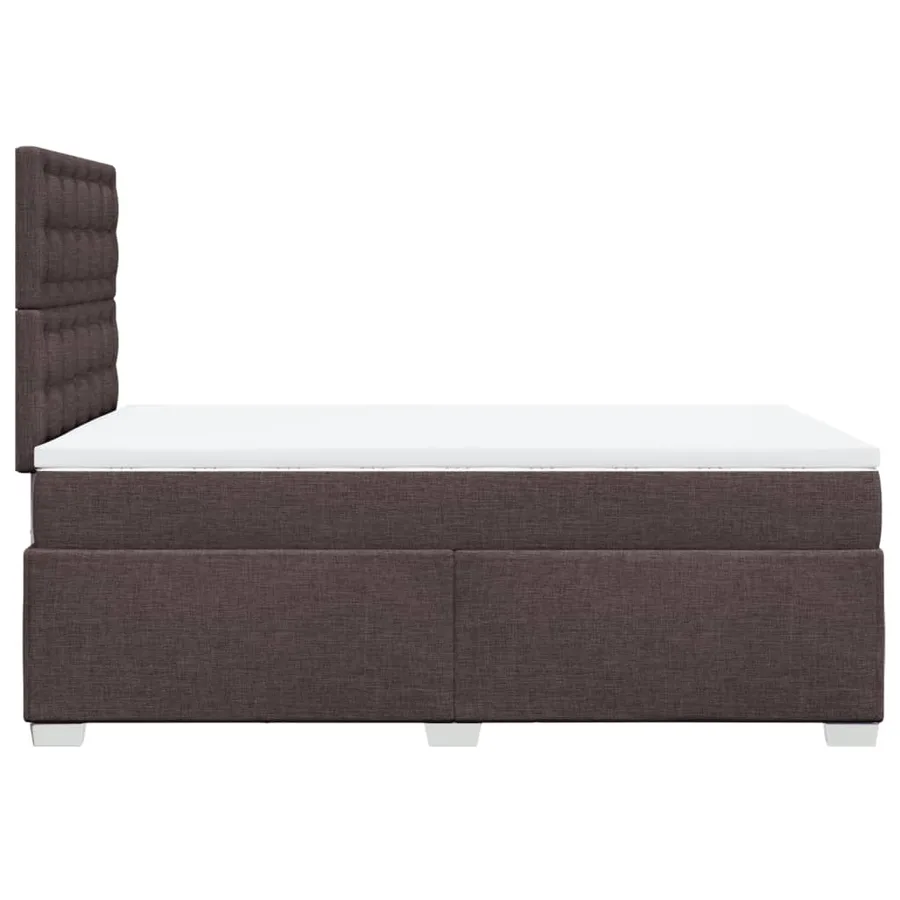 Sommier à lattes de lit avec matelas Marron foncé 120x200 cm - 9