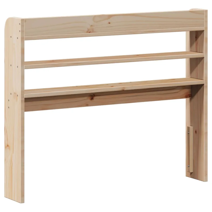 Tête de lit avec étagères 75 cm bois massif de pin - 5