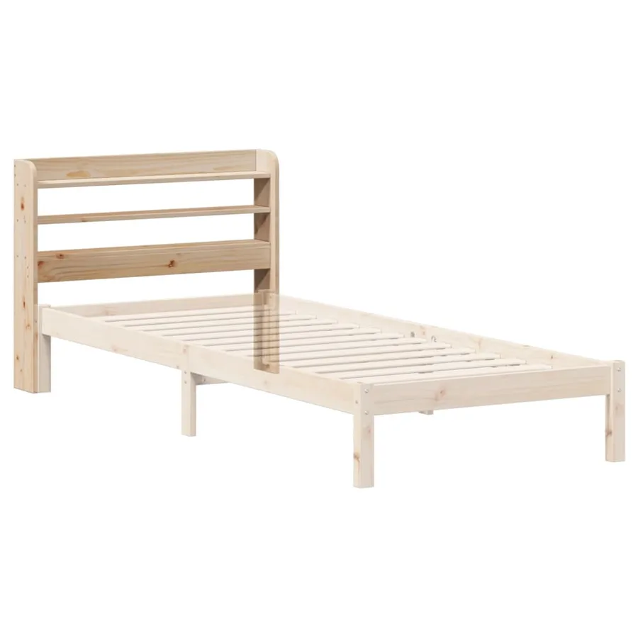 Tête de lit avec étagères 75 cm bois massif de pin - 6