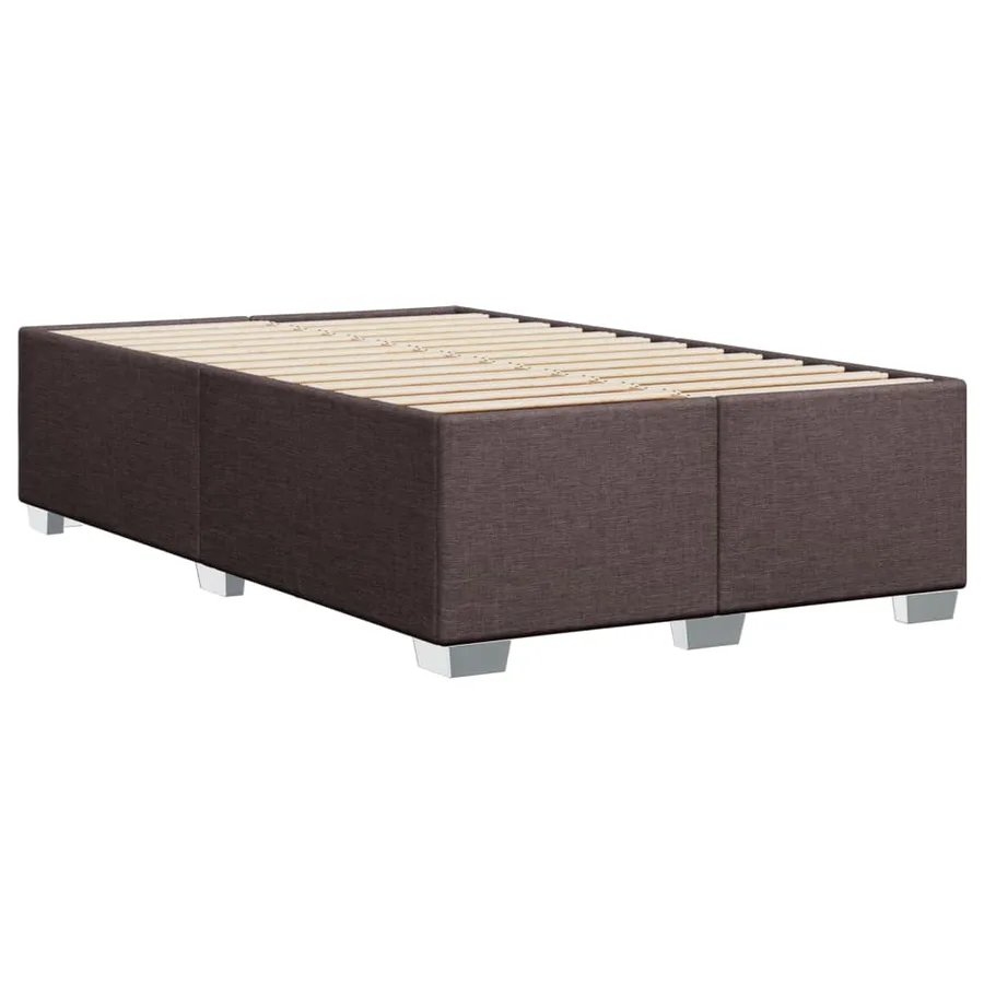Sommier à lattes de lit avec matelas Marron foncé 120x200 cm - 8