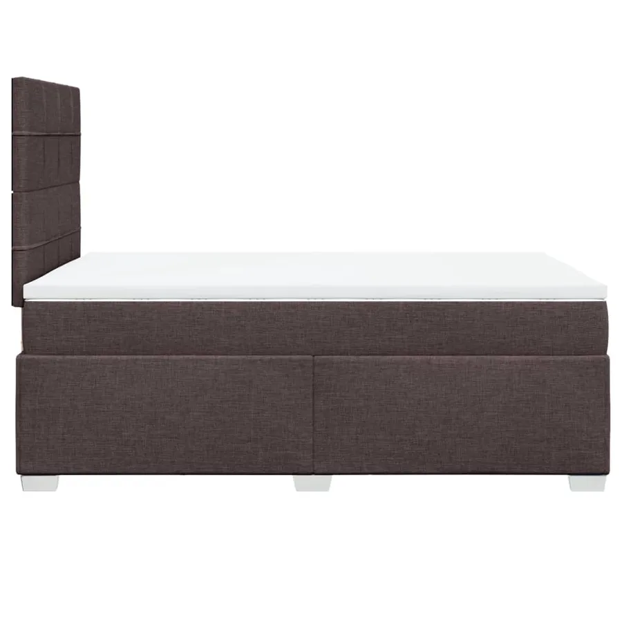 Sommier à lattes de lit avec matelas Marron foncé 120x200 cm - 9