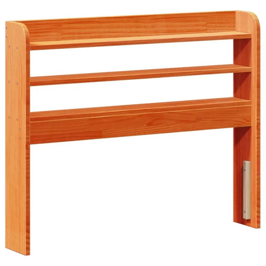 Cadre de lit sans matelas cire marron 100x200cm bois pin massif - 8