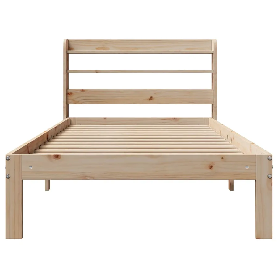 Cadre de lit avec tête de lit sans matelas 90x190 cm - 4
