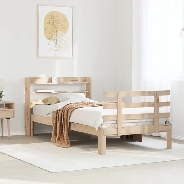 Cadre de lit avec tête de lit sans matelas 90x190 cm