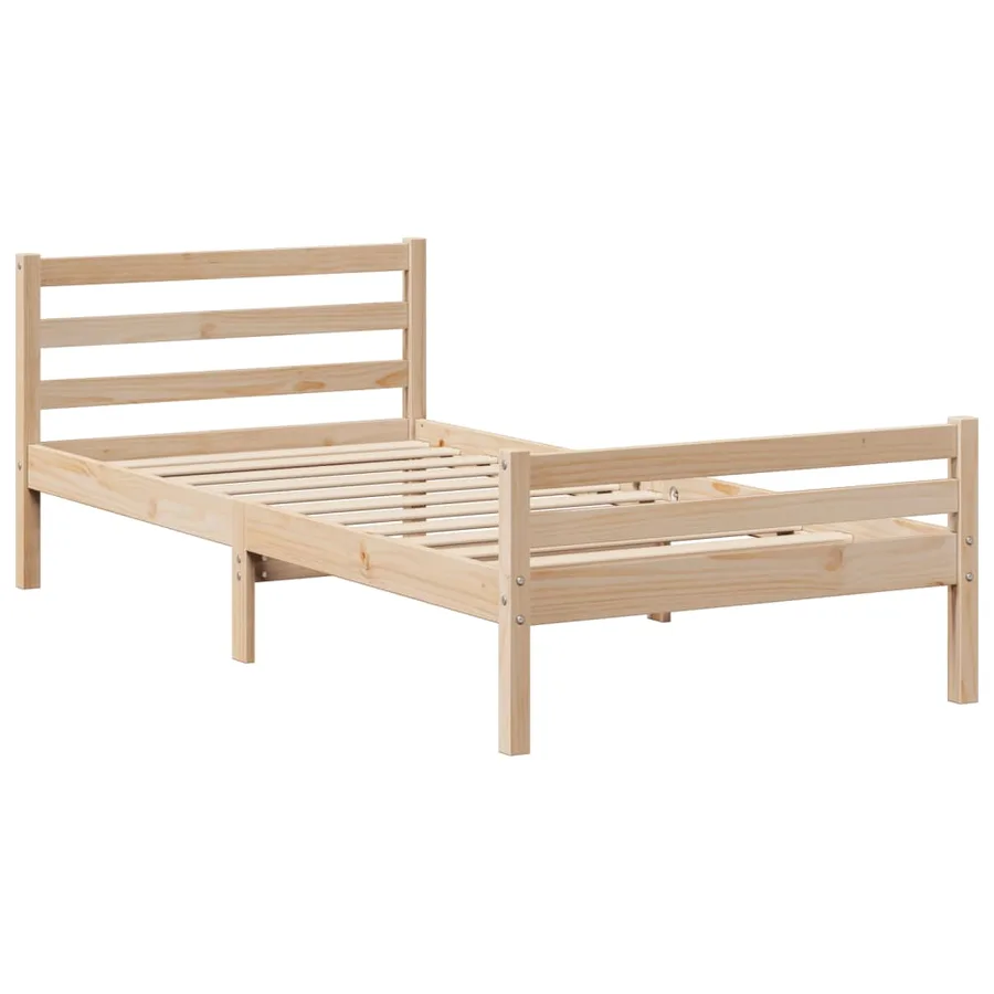 Cadre de lit avec tête de lit sans matelas 90x200 cm - 5