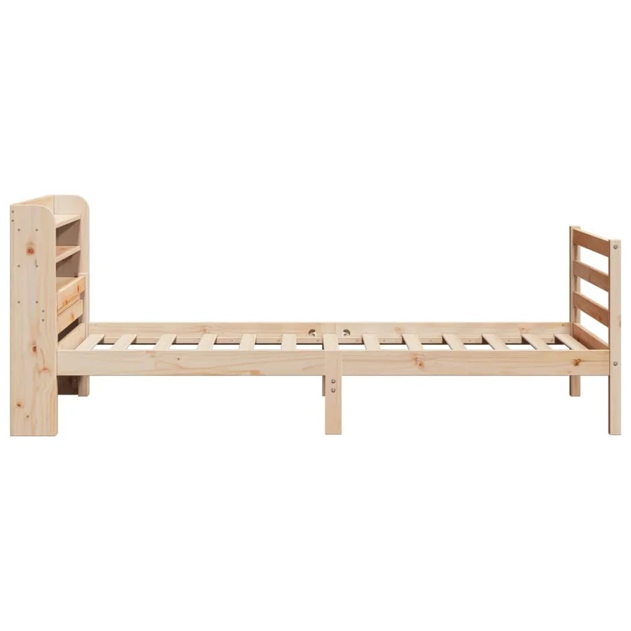 Cadre de lit avec tête de lit sans matelas 90x200 cm - 7