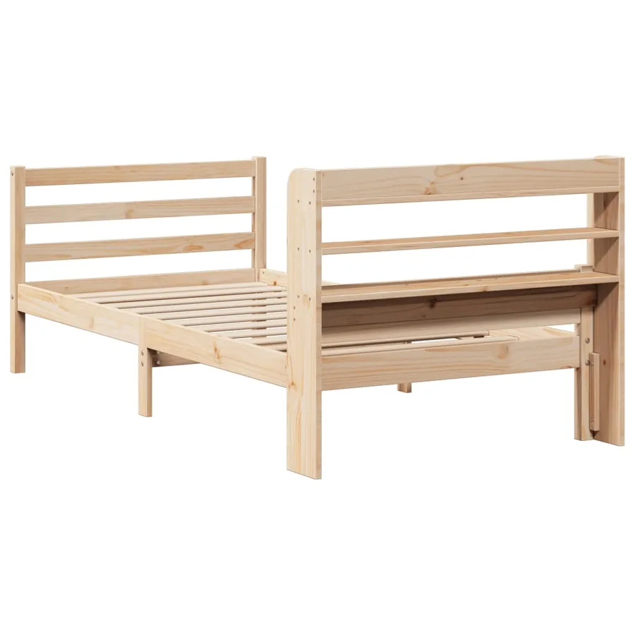 Cadre de lit avec tête de lit sans matelas 90x200 cm - 8