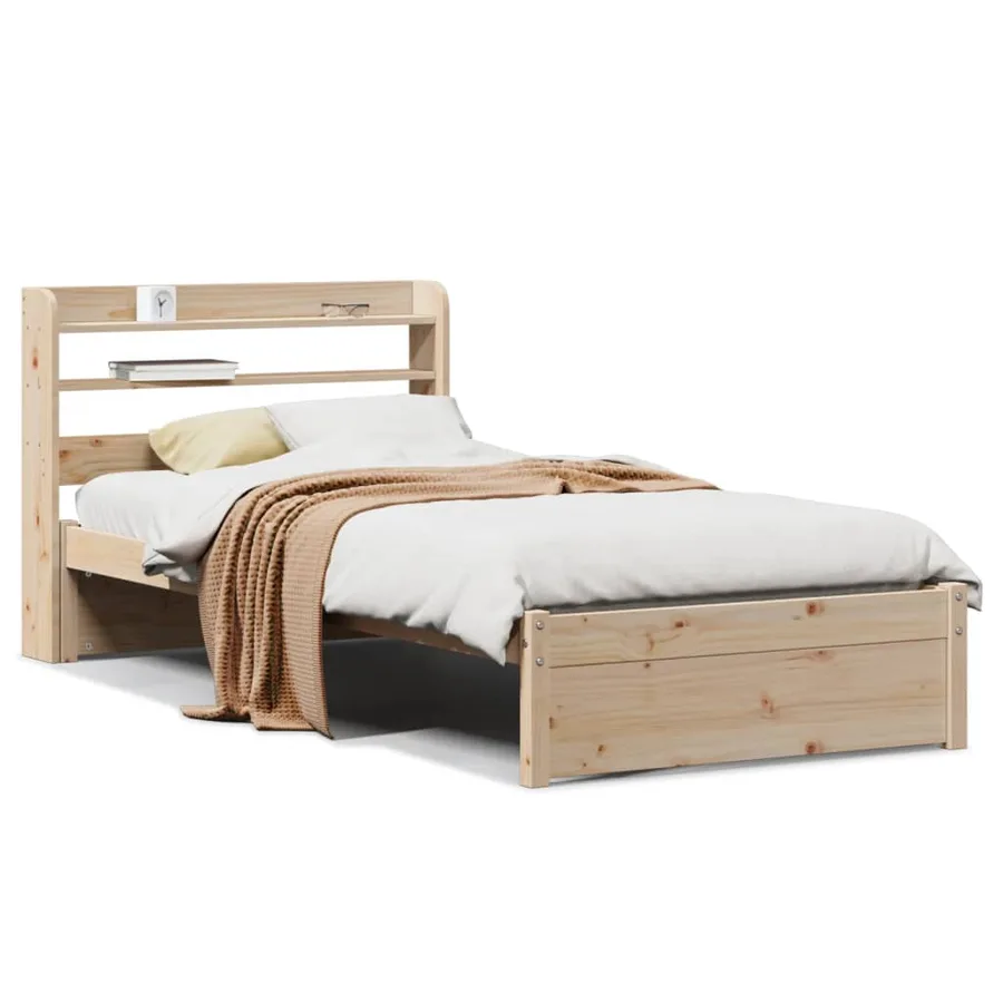 Cadre de lit avec tête de lit sans matelas 75x190 cm - 2