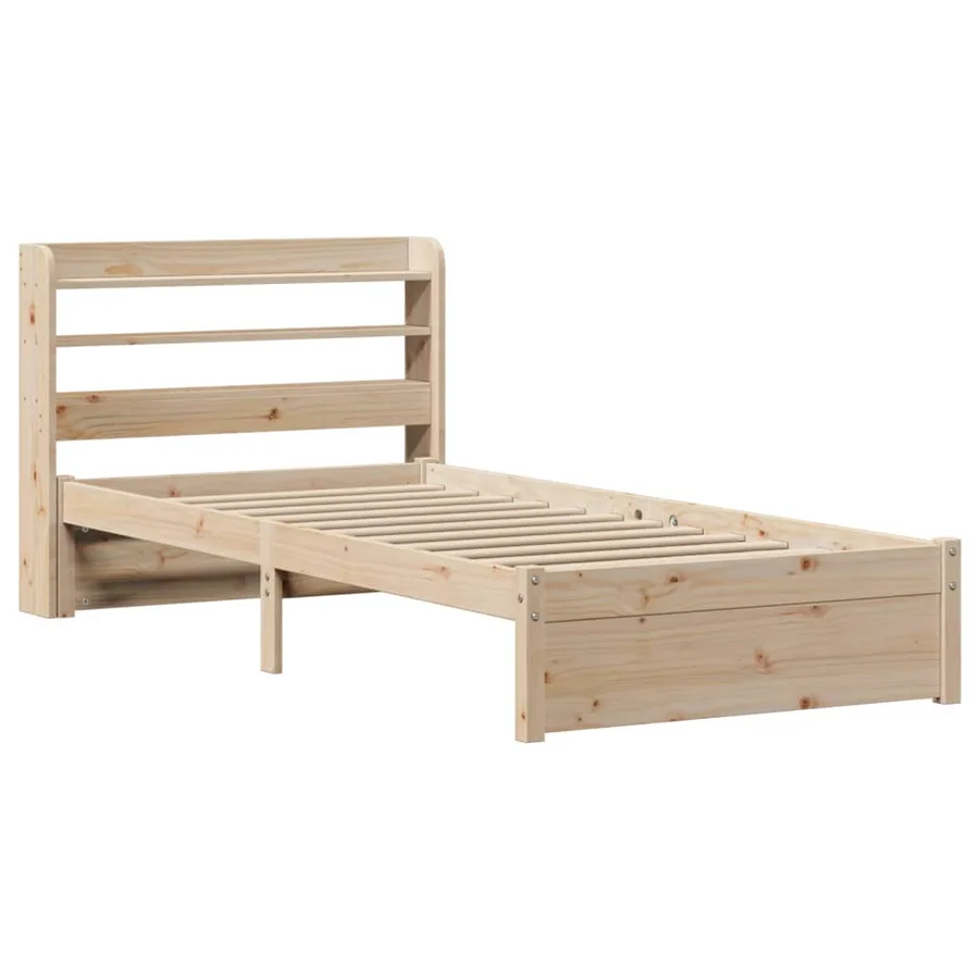 Cadre de lit avec tête de lit sans matelas 75x190 cm - 3