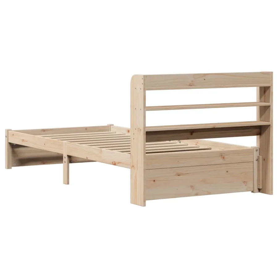 Cadre de lit avec tête de lit sans matelas 75x190 cm - 8