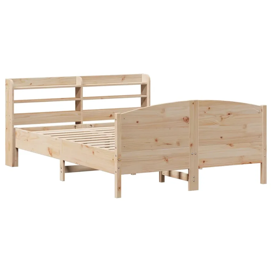Cadre de lit sans matelas 150x200 cm bois de pin massif - 3