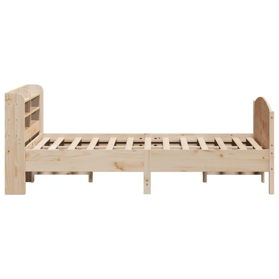 Cadre de lit sans matelas 150x200 cm bois de pin massif - 5