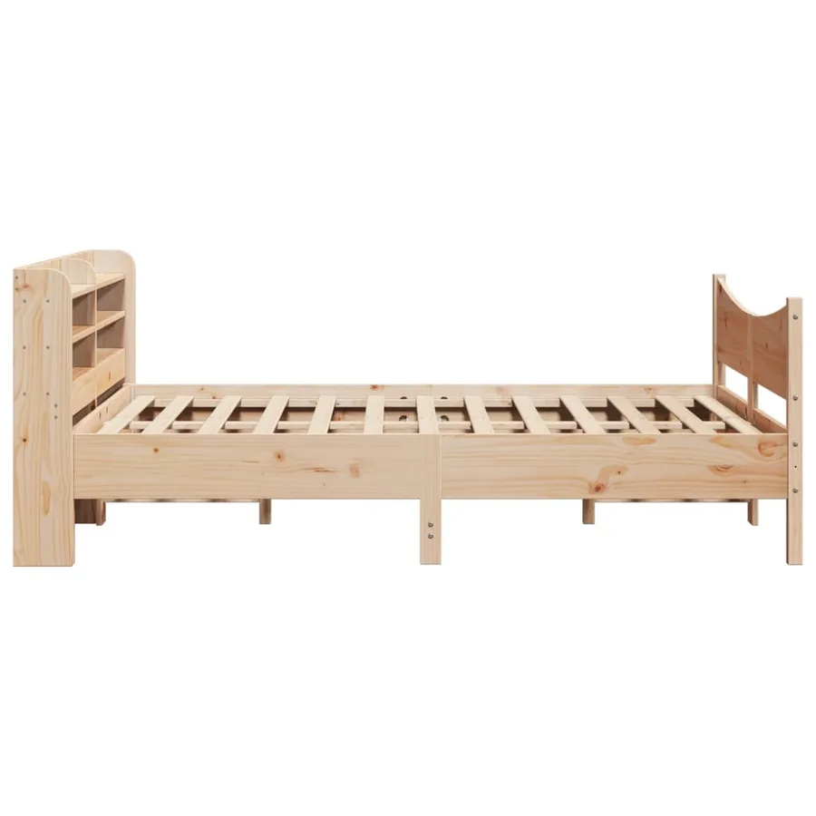 Cadre de lit avec tête de lit 150x200 cm bois de pin massif - 7