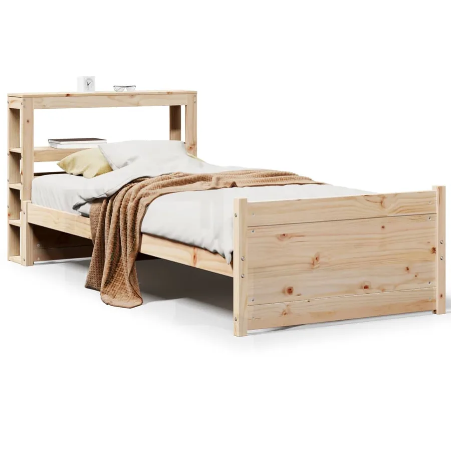 Cadre de lit avec tête de lit sans matelas 75x190 cm - 2