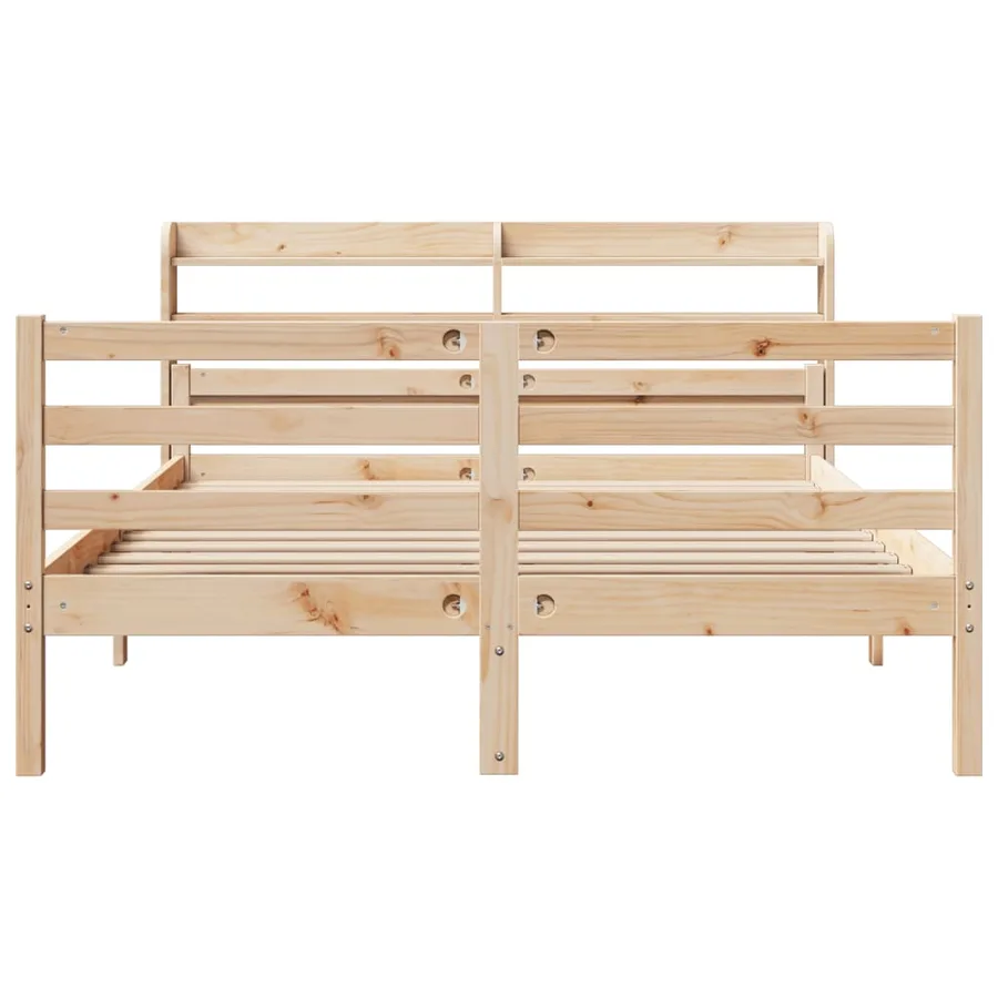 Cadre de lit avec tête de lit sans matelas 150x200 cm - 4