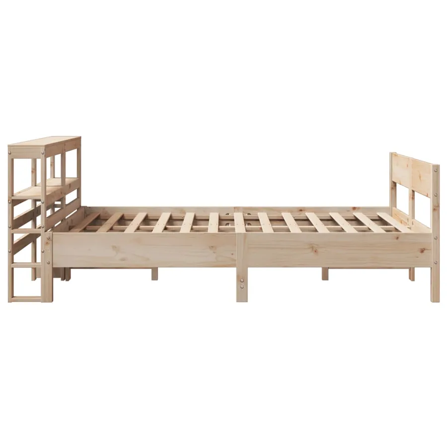 Cadre de lit sans matelas 160x200 cm bois massif de pin - 5