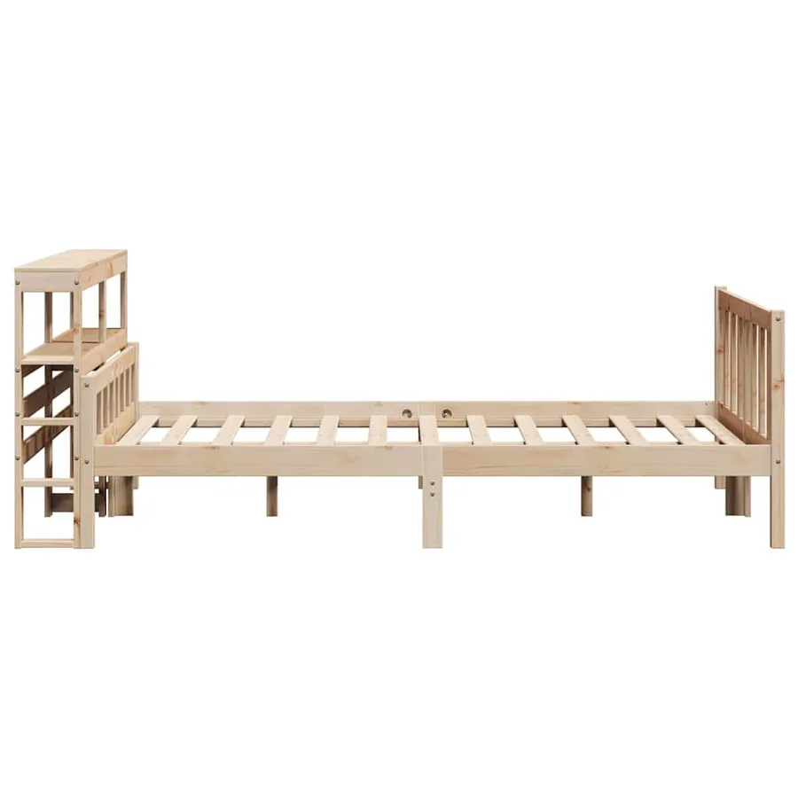 Cadre de lit sans matelas 160x200 cm bois massif de pin - 5