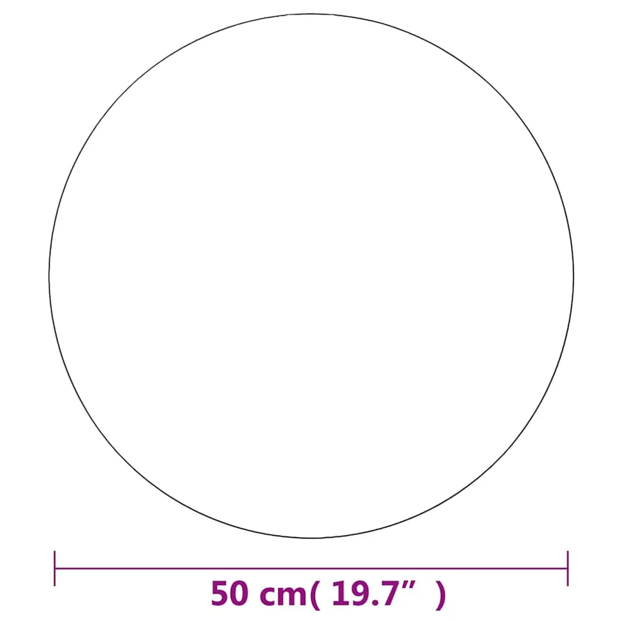 Miroir mural 50 cm Rond Verre - 8