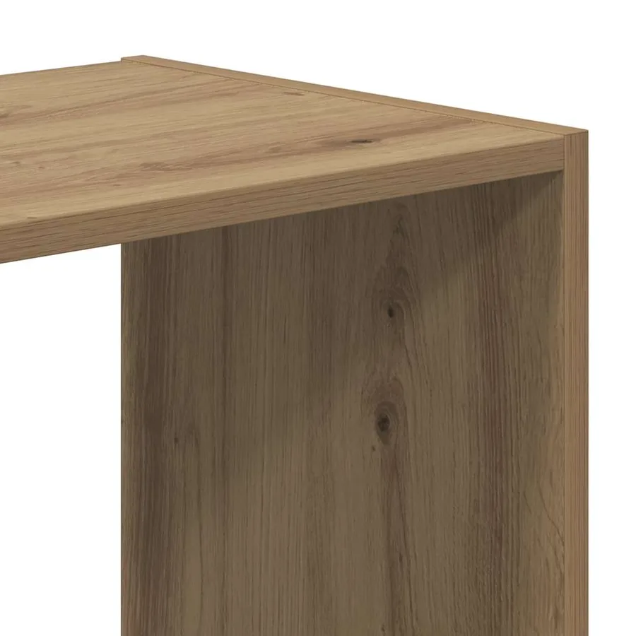 Bibliothèque chêne artisanal 68,5x32x68,5 cm bois d'ingénierie - 7