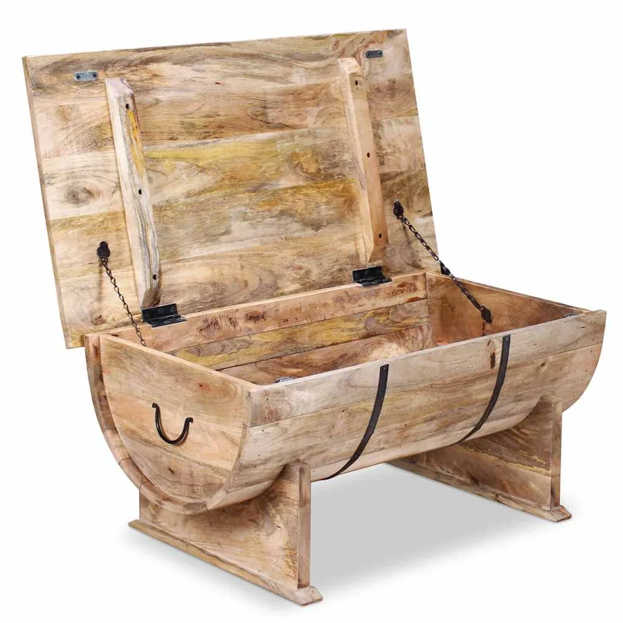 Table basse Bois de manguier massif 88x50x40 cm - 9