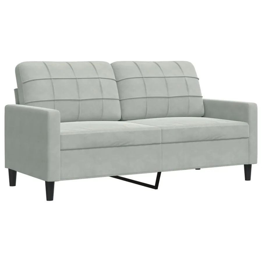 Ensemble de canapés 3 pcs et coussins et traversins velours - 5