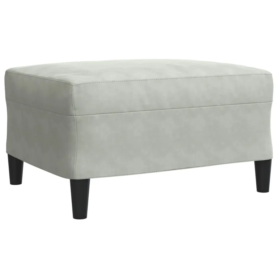Ensemble de canapés 3 pcs et coussins et traversins velours - 6