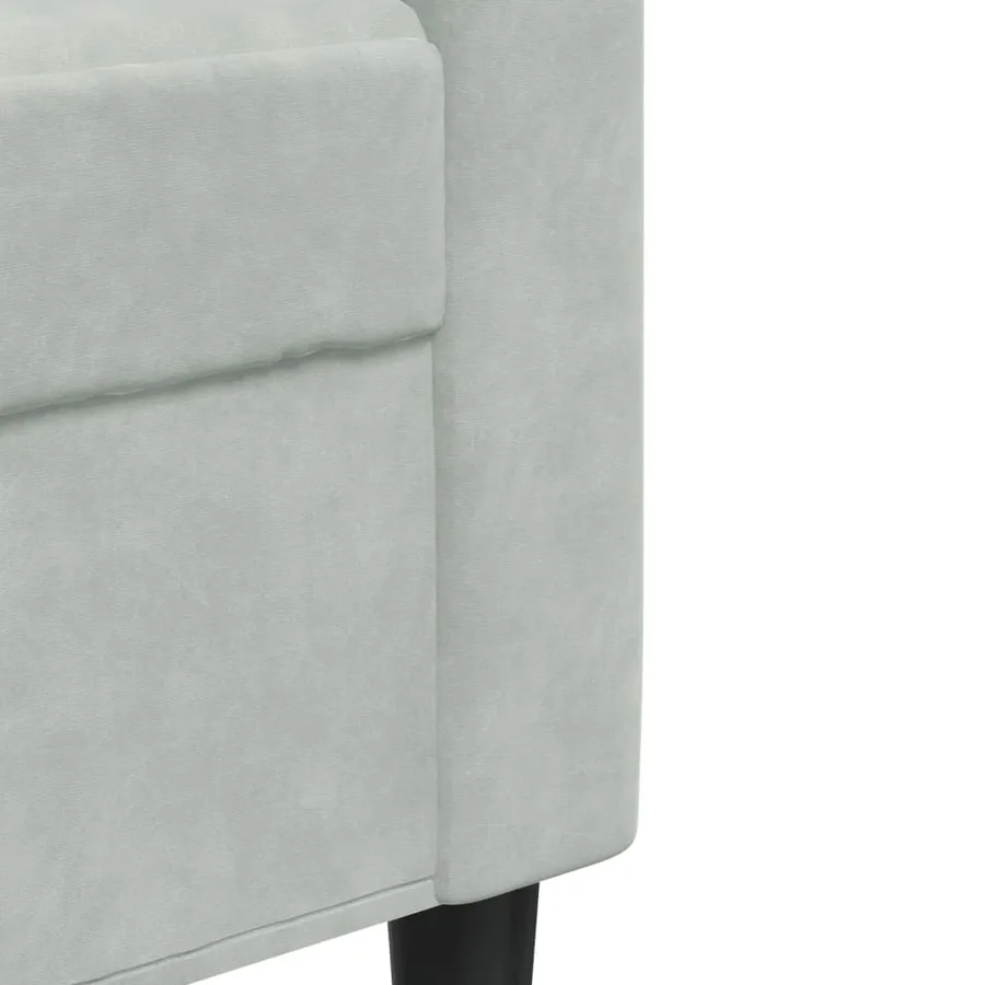 Ensemble de canapés 3 pcs et coussins et traversins velours - 8