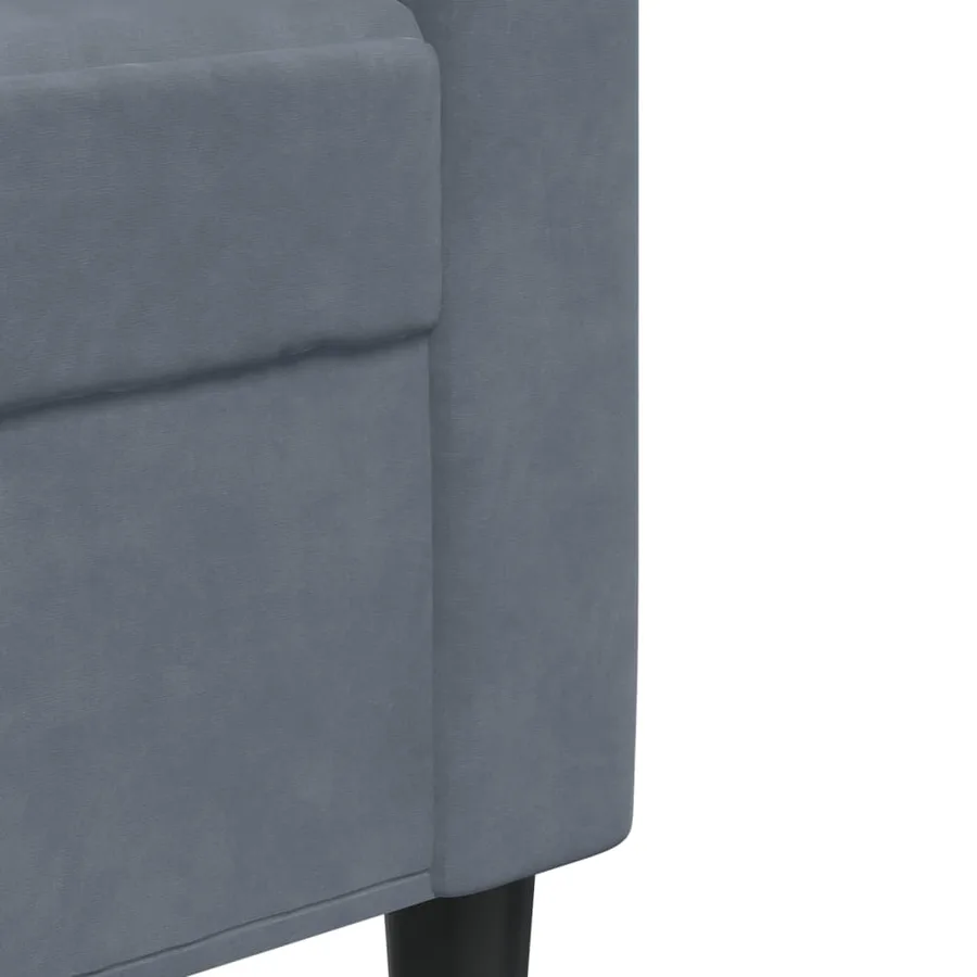 Ensemble de canapés 3 pcs avec coussins et traversins velours - 8