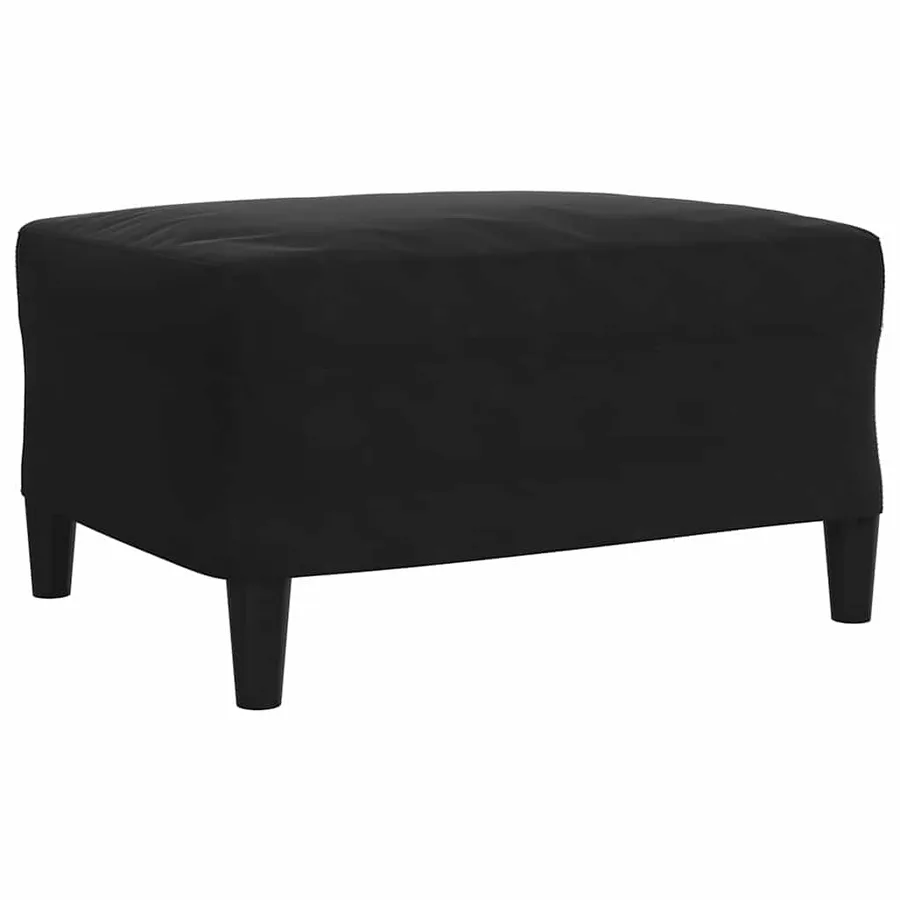 Ensemble de canapés 4 pcs avec coussins Noir Velours - 7