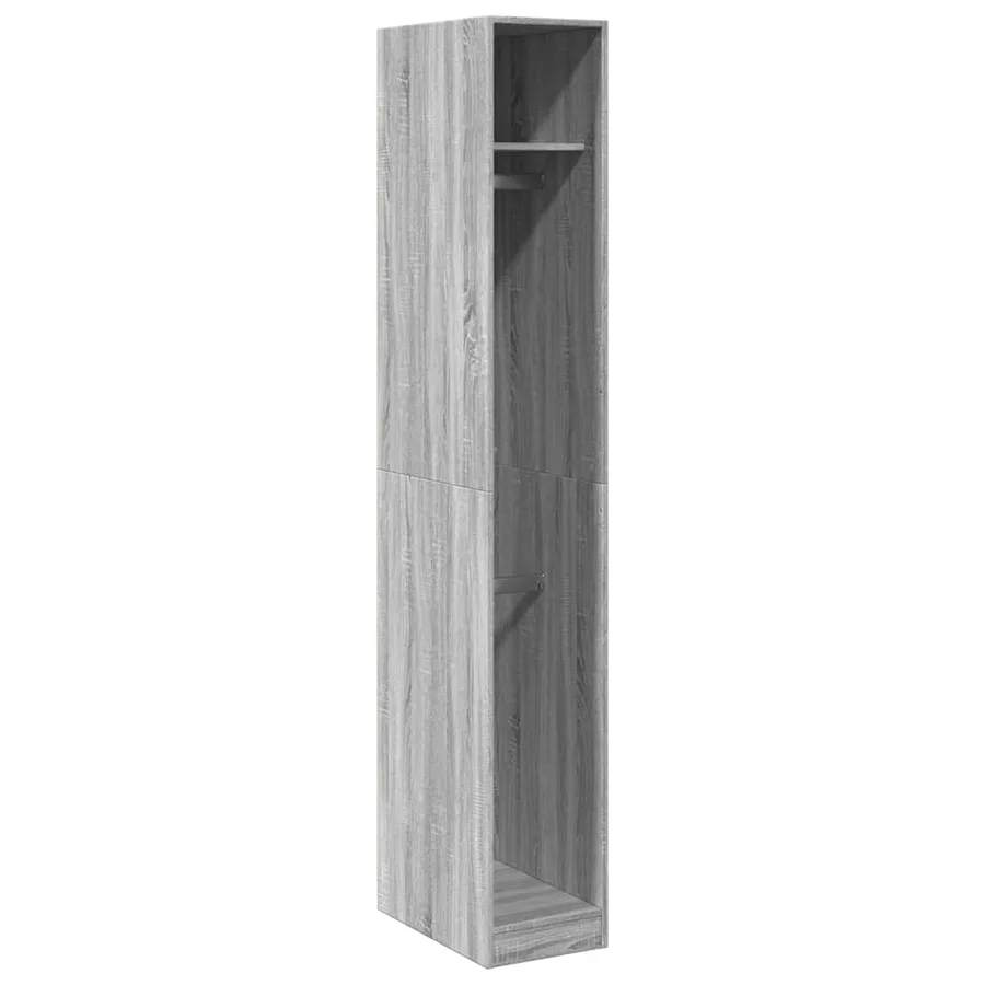 Garde-robe sonoma gris 30x50x200 cm bois d'ingénierie - 2