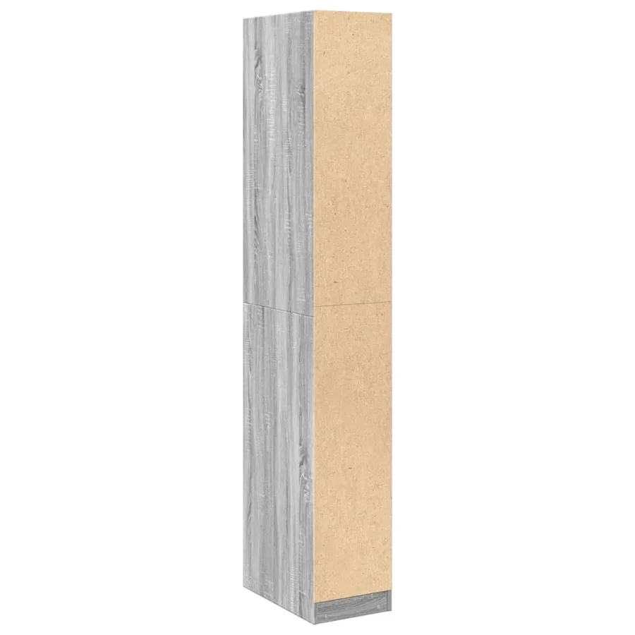 Garde-robe sonoma gris 30x50x200 cm bois d'ingénierie - 6