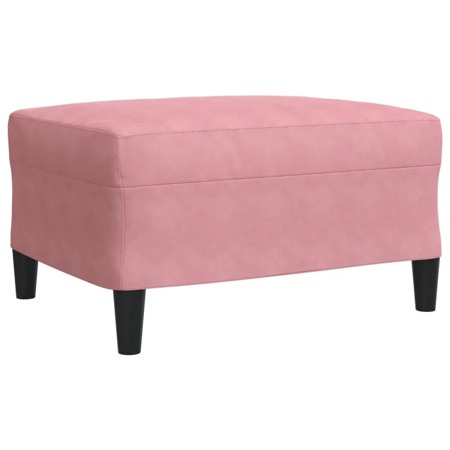 Ensemble de canapés 3 pcs avec coussins Rose Velours - 6