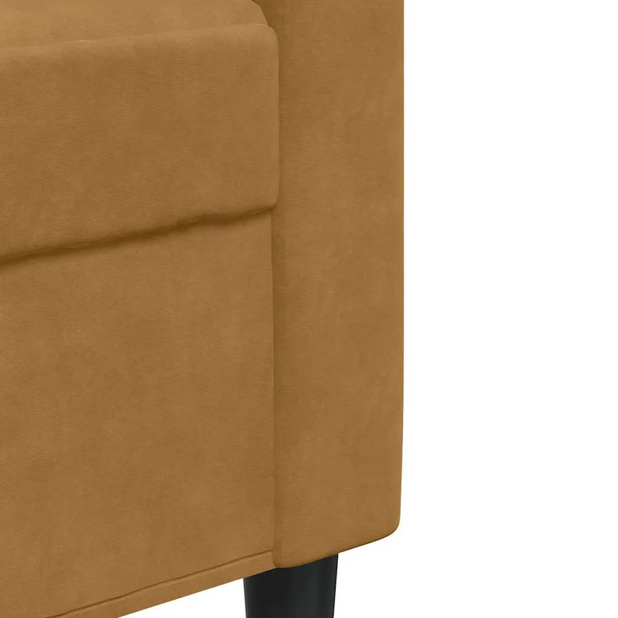 Ensemble de canapés 3 pcs avec coussins et traversins velours - 8