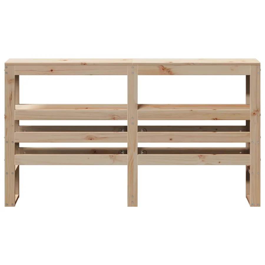 Tête de lit avec étagères 150 cm bois massif de pin - 3