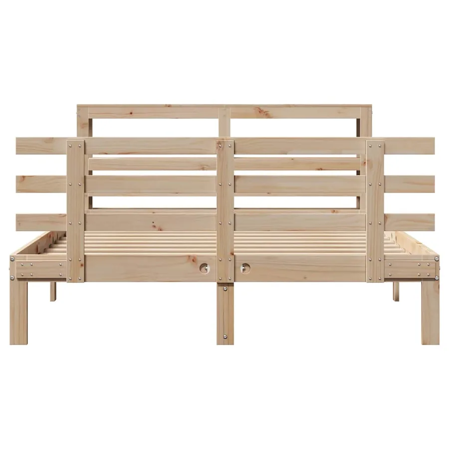 Cadre de lit avec tête de lit sans matelas 150x200 cm - 4