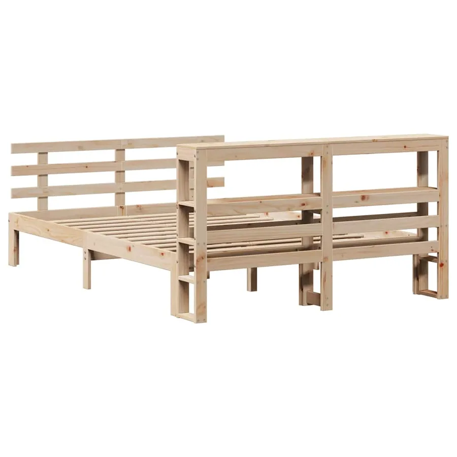 Cadre de lit avec tête de lit sans matelas 150x200 cm - 8