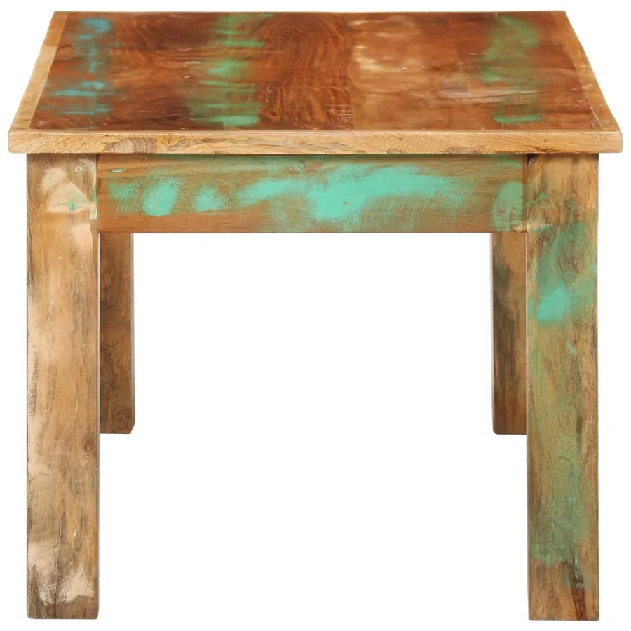 Table basse 100x55x45 cm bois de récupération massif - 3