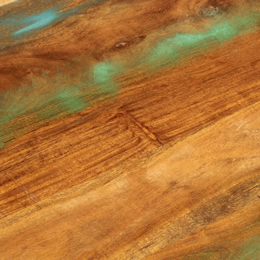 Table basse 100x55x45 cm bois de récupération massif - 6