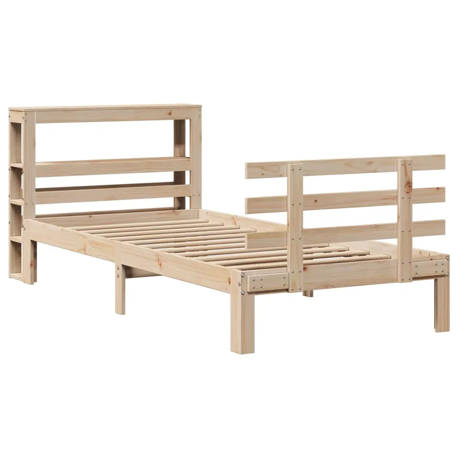 Cadre de lit avec tête de lit sans matelas 90x190 cm - 3