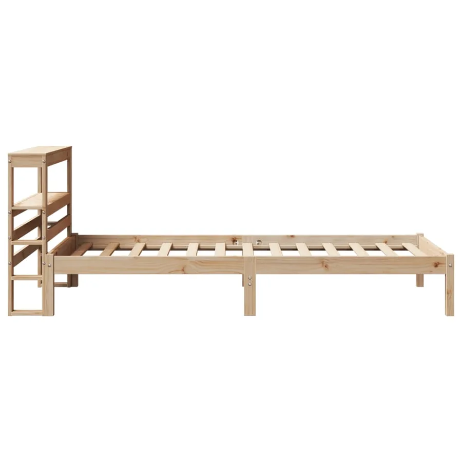 Cadre de lit sans matelas 90x200 cm bois de pin massif - 5