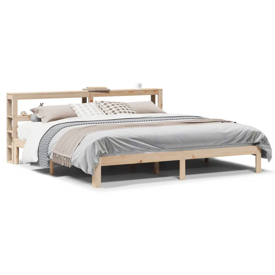 Cadre de lit avec tête de lit sans matelas 180x200 cm - 2