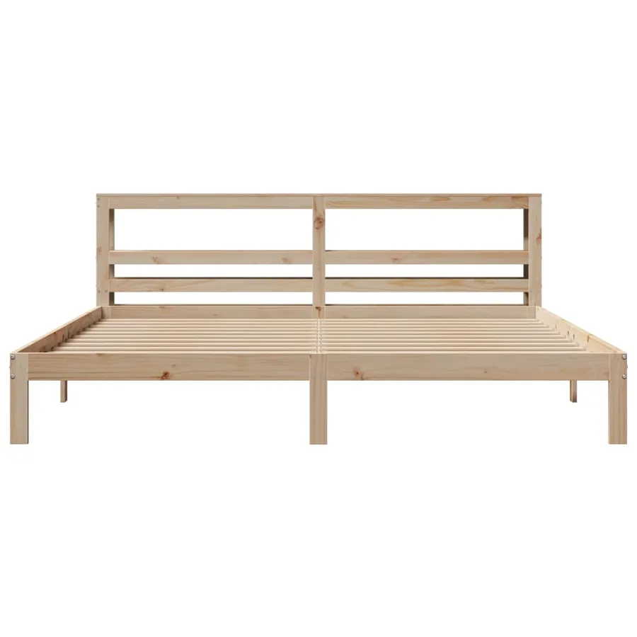 Cadre de lit avec tête de lit sans matelas 180x200 cm - 4