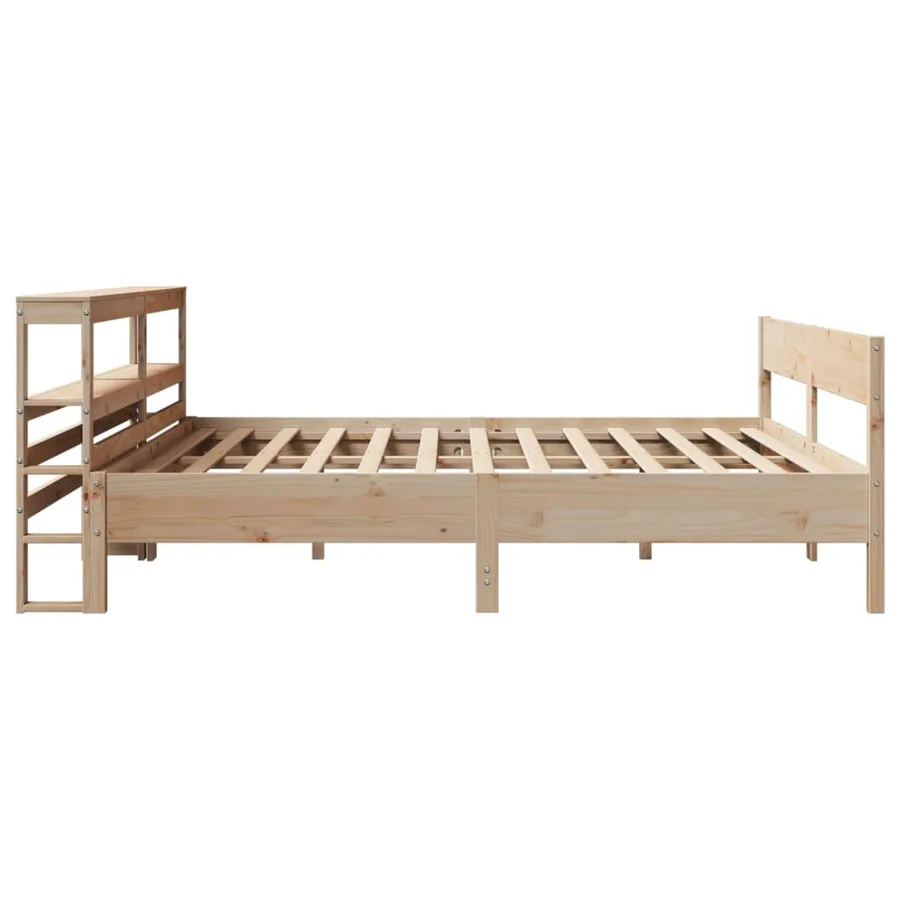 Cadre de lit sans matelas 180x200 cm bois massif de pin - 5
