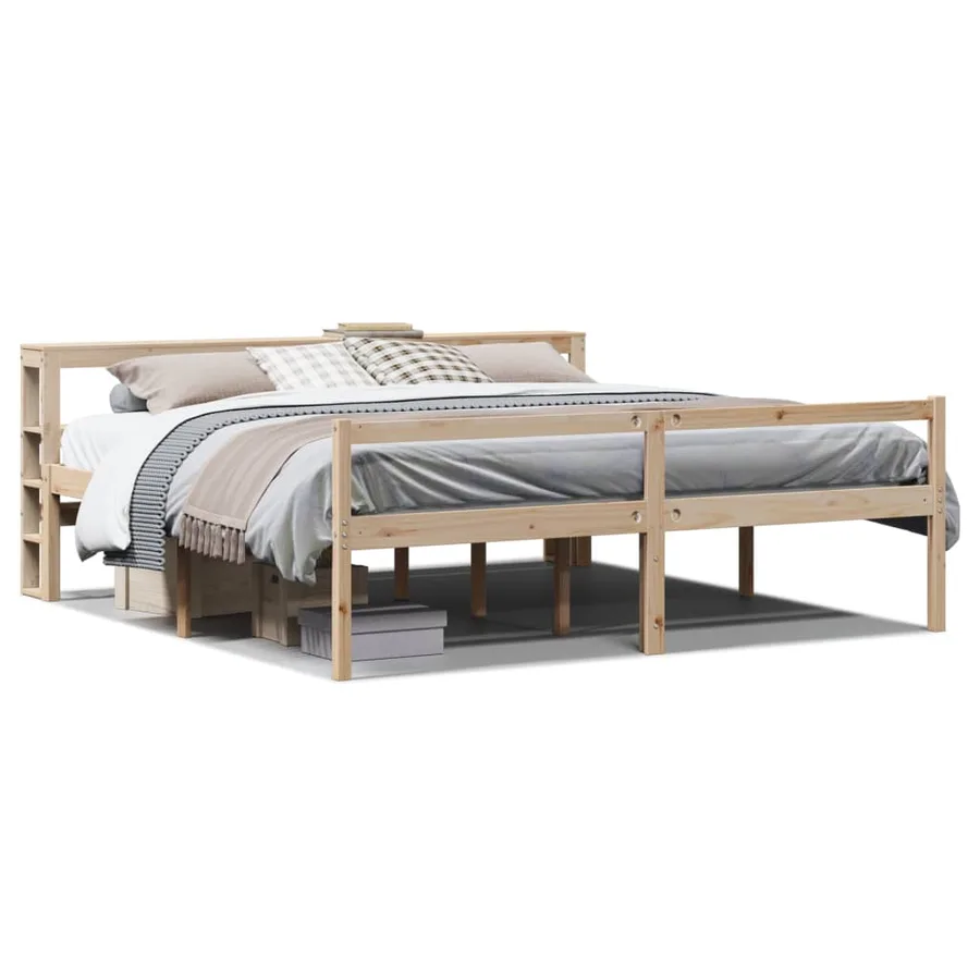 Lit pour personne âgée avec tête de lit sans matelas 180x200 cm - 2