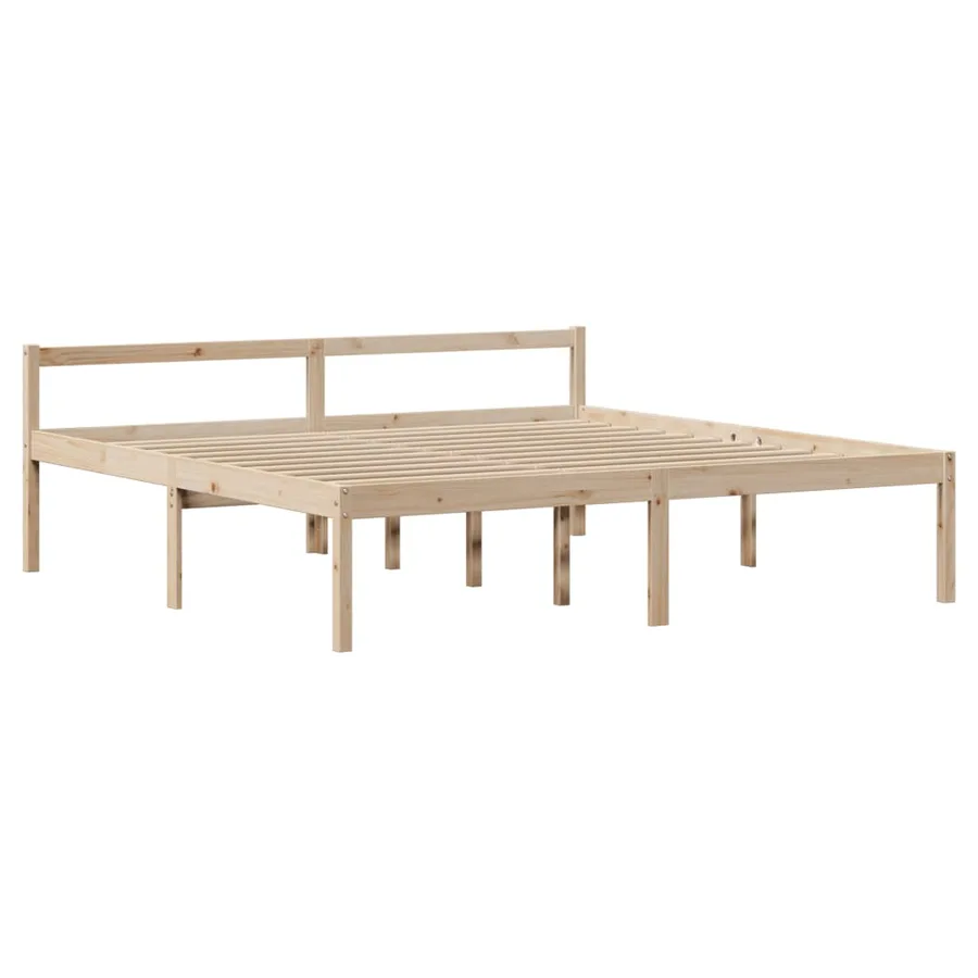 Lit pour personne âgée avec tête de lit sans matelas 180x200 cm - 5