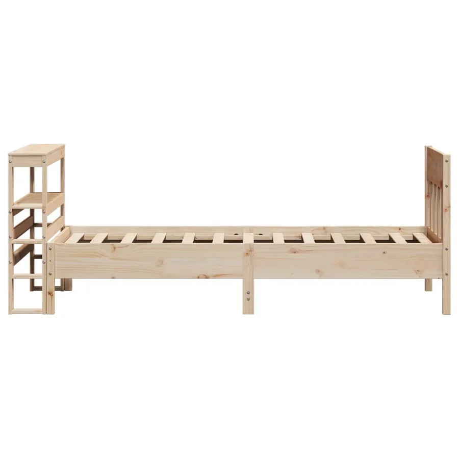 Cadre de lit sans matelas 90x200 cm bois de pin massif - 5