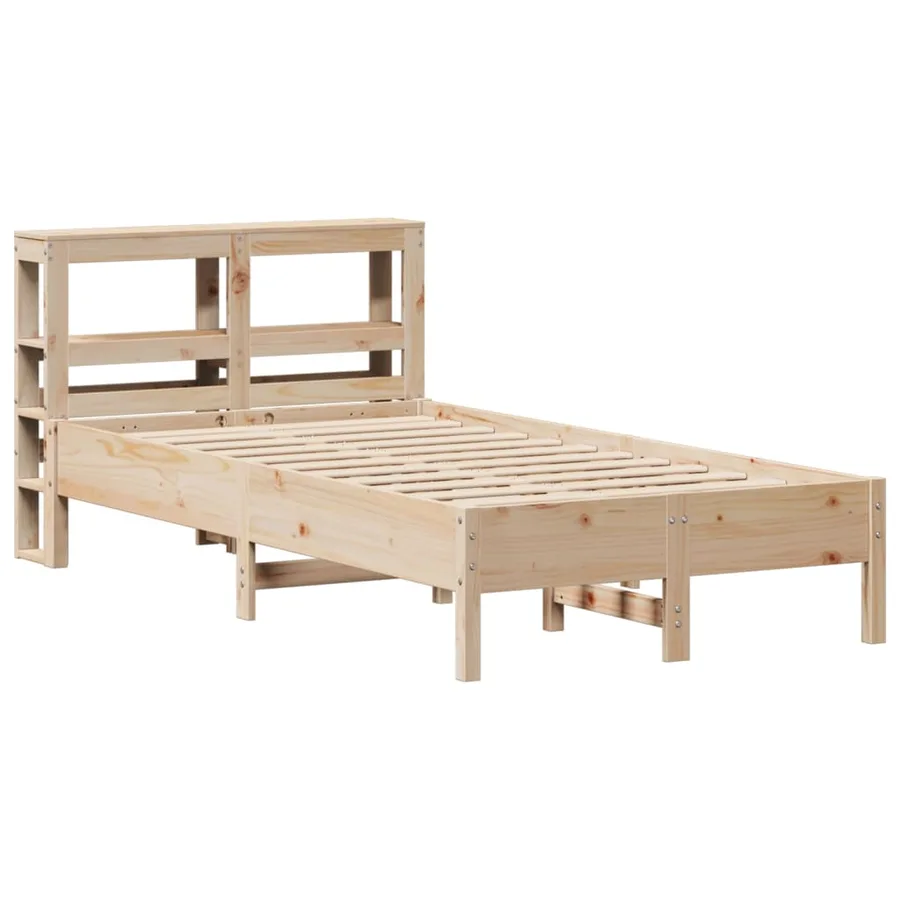 Cadre de lit sans matelas 90x200 cm bois de pin massif - 3