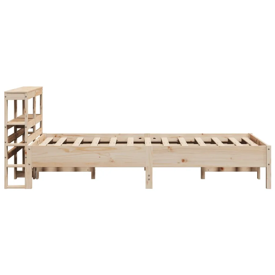 Cadre de lit sans matelas 90x200 cm bois de pin massif - 5